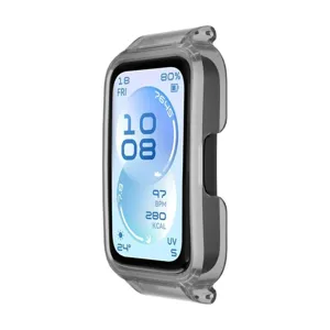 Transparente Silikon Schutzhülle für Fitness-Armband, hohles Design, langlebiges Case.