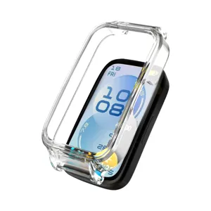 Transparente Schutzhülle und Silikonarmband kompatibel mit Smart Band, leicht und langlebig.