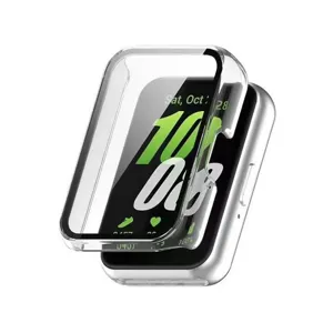 Transparant PC beschermhoes detail voor Samsung Galaxy Fit3 smartwatch, krasbestendig.