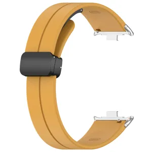 Dettaglio cinturino orologio magnetico silicone, 22mm cinturino ricambio metallo.