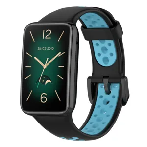 Correa de repuesto de silicona para Xiaomi Band 7 Pro, diseño transpirable y bicolor.
