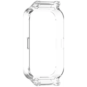Transparente Schutzhülle Detailansicht für Smartwatch mit klarem Finish und präzisen Aussparungen.