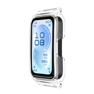 Transparente TPU Schutzhülle und Silikonarmband für Fitnessarmband, langlebig und leicht.