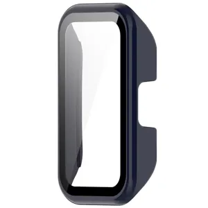Gedetailleerde close-up van de smartband beschermhoes met gehard glazen schermbeveiliging.