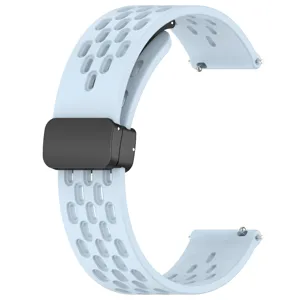 Ademende siliconen vervangend horlogebandje met magnetische vouwsluiting voor Vivo Watch.