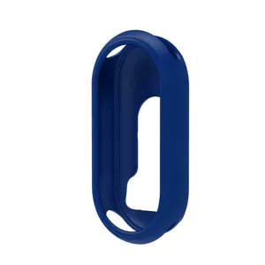 Silikon Schutzhülle Detailansicht für Fitness Tracker Armband, weiche blaue Schale
