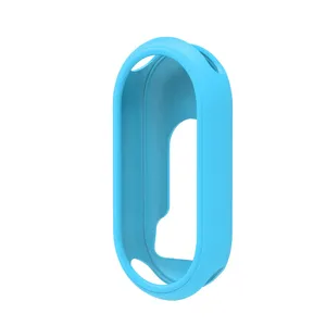Blaue Silikon-Schutzhülle für Smartband, sturzsichere und verschleißfeste weiche Schale.