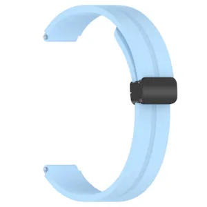 Cinturino in silicone con fibbia pieghevole magnetica, compatibile con smartband.