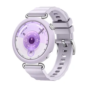 Silikon Schutzhülle und Armband für Smartwatch, hellviolettes stoßfestes Zubehör.