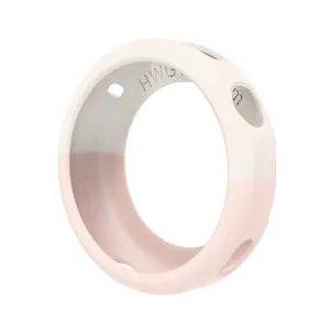 Silikon Schutzhülle Detailansicht, zweifarbig, präzise Ausschnitte für 41mm Uhr, weich.