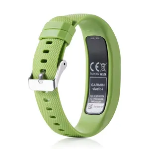 Correa de repuesto de silicona verde para Garmin Vivofit 4 pulsera de seguimiento de actividad