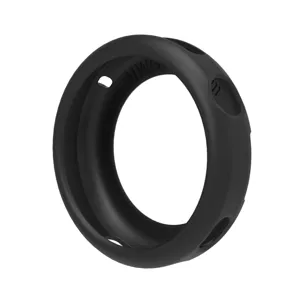 Schwarze Silikon Schutzhülle für Smartwatch, stoßfester integrierter Bumper Cover.