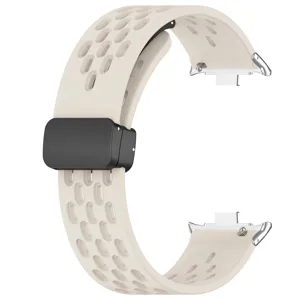 Cinturino in Silicone Traspirante per Orologio Chiusura Pieghevole Magnetica Accessorio