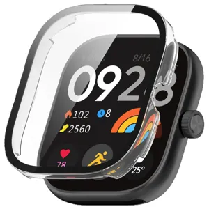 PC Hard Protective Case With Tempered Glass Screen Protector For Smartwatch 5 Anti Drop Anti Scratch Cover