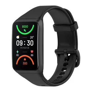 Bracelet de rechange noir pour bracelet connecte, design durable et confortable au quotidien.