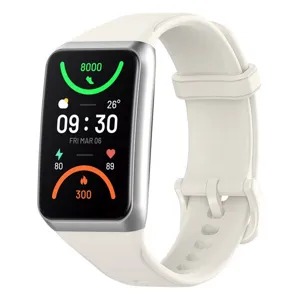Bracelet de rechange en silicone pour montre connectee, accessoire blanc de poignet style.