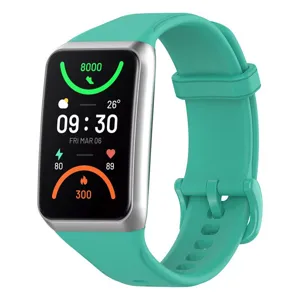 Bracelet de rechange en silicone pour montre connectee, accessoire confortable et colore.