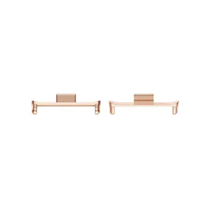 Metal watch strap connector lug detail view, rose gold finish, compatible replacement part.
