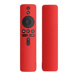 Kokkini silikoniki thiki tilexeiristiou antolisthitiko gia Xiaomi TV Stick