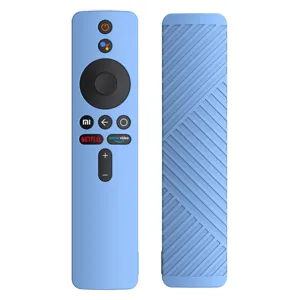 Μπλε θήκη προστασίας σιλικόνης για Xiaomi TV Stick Mi Box S τηλεχειριστήριο αντιολισθητική