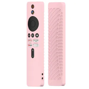 Silikon Fernbedienung Schutzhülle für Xiaomi TV Stick 4K, rosa rutschfeste Silikonhülle.