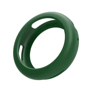 Grüne Silikon Schutzhülle Detail für Smartwatch, flexibles Ring Design für sicheren Halt.