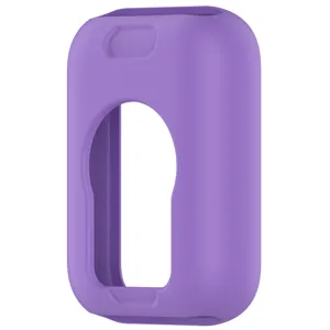 Funda protectora de silicona morada compatible con Xiaomi Band 8 Pro, antichoque.