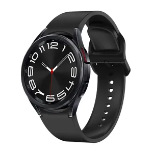 Correa de repuesto de silicona negra compatible con el smartwatch Samsung Galaxy Watch 6.