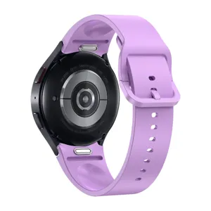 Correa de repuesto de silicona para Samsung Galaxy Watch 6 44mm morada de liberacion rapida pulsera