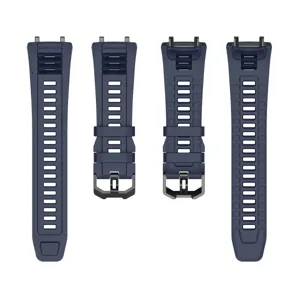 Vervangend siliconen horlogebandje voor Amazfit T-Rex 3 smartwatch in donkerblauwe kleur.
