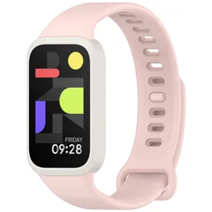 Rosa Silikon Ersatz Armband Detailansicht für Smart Fitness Tracker Sport Armband.