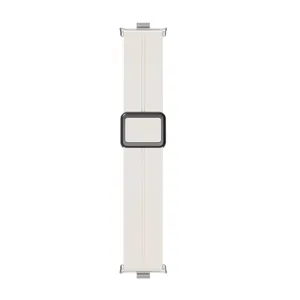 Silicone watch strap detail view, featuring magnetic folding clasp and clean minimalist design.