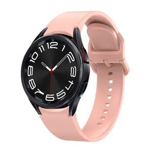 Correa de repuesto de silicona para Samsung Galaxy Watch, correa rosa cómoda con liberación rápida.