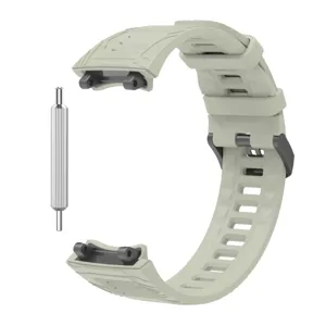 Vervangend siliconen horlogebandje compatibel met smartwatch, duurzaam en comfortabel in gebruik.