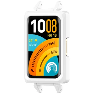 Λεπτομερής προστατευτική λευκή θήκη για smartband, κοίλος αντικραδασμικός σχεδιασμός.