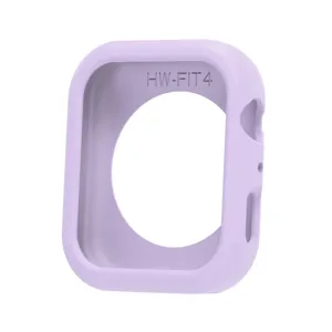 Custodia protettiva in silicone per orologio Huawei Fit4, cover anti-caduta viola.