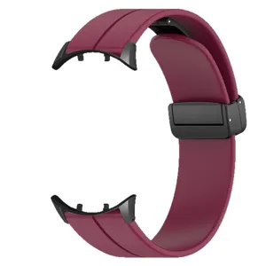 Cinturino di ricambio in silicone magnetico per vivo watch 5 con fibbia pieghevole