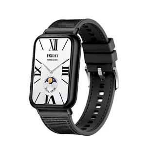 Nylon gevlochten siliconenhorlogeband voor smartwatch, comfortabele en duurzame vervanging.