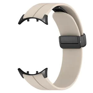 Cinturino per orologio in silicone con fibbia magnetica pieghevole per accessorio smartwatch.