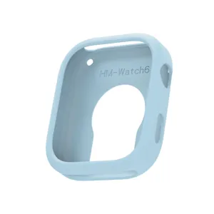 Hellblaue Silikon Schutzhülle für Smartwatch, langlebige stoßfeste weiche Abdeckung Zubehör.