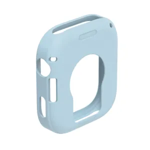 Hellblaue Silikon Schutzhülle für Smartwatch, stoßfestes integriertes Design, weich und langlebig.