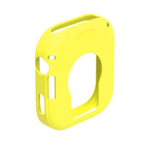 Silikon Schutzhülle Detail für Redmi Watch 6, hellgelbe sturzsichere Uhrenabdeckung.