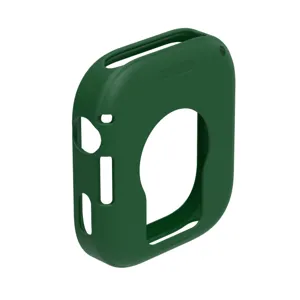 Gruene Silikon Schutzhuelle fuer Smartwatch, stossfestes Einteiler Bumper Cover Zubehoer.