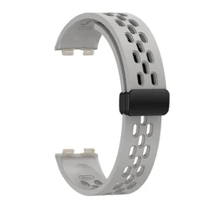 Cinturino per orologio traspirante in silicone di ricambio con chiusura magnetica, 16mm.