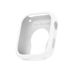 Weißer Silikon Schutzhülle für Redmi Watch6, stoßfeste Anti-Drop Smartwatch Hülle