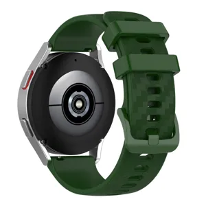Universal silicone watch strap with carbon fiber texture, durable and comfortable fit for daily.