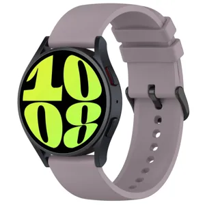 Replacement silicone watch band strap compatible with smart watch 20mm 22mm gray color