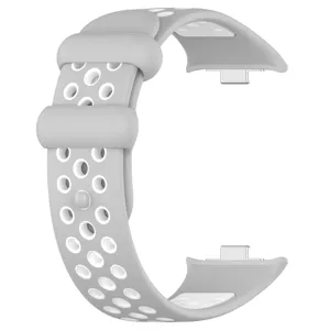 Bracelet de sport en silicone bicolore respirant de rechange pour Xiaomi Smart Band 8 Pro
