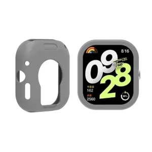 Graues Silikon Schutzhülle Detail für Smartwatch, stoßfeste Ausführung mit präzisen Ausschnitten.