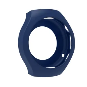 Zachte siliconen beschermhoes voor smartwatch 46mm, flexibele rubberen behuizing detail weergave.